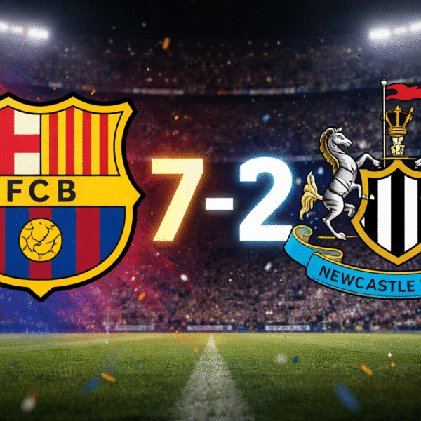 Los culés superan al Newcastle con un 7-2 y demuestran su poder ofensivo