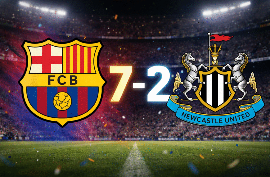 Los culés superan al Newcastle con un 7-2 y demuestran su poder ofensivo
