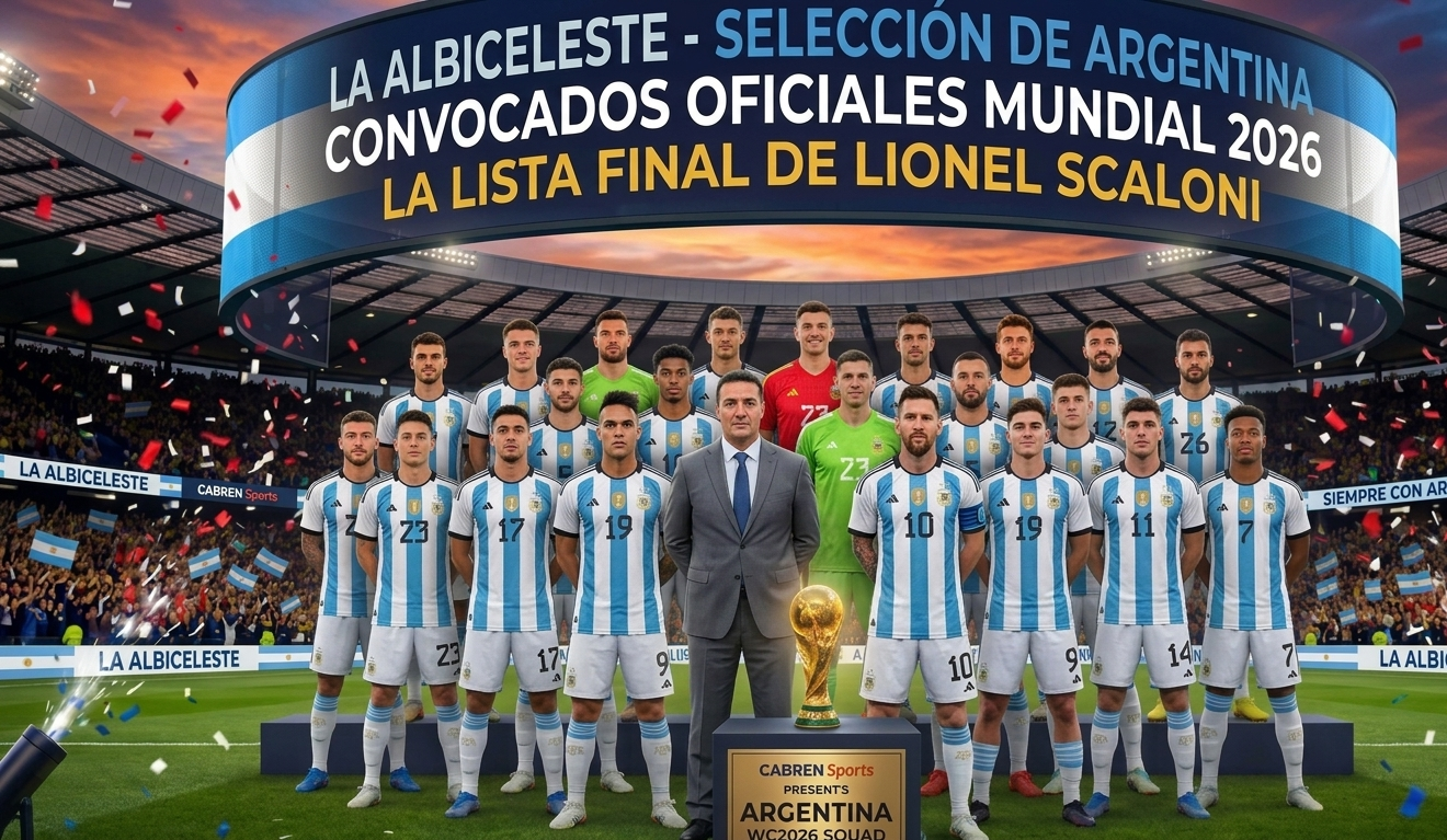 Convocados de Argentina: Lista de jugadores para la Copa Mundial 2026