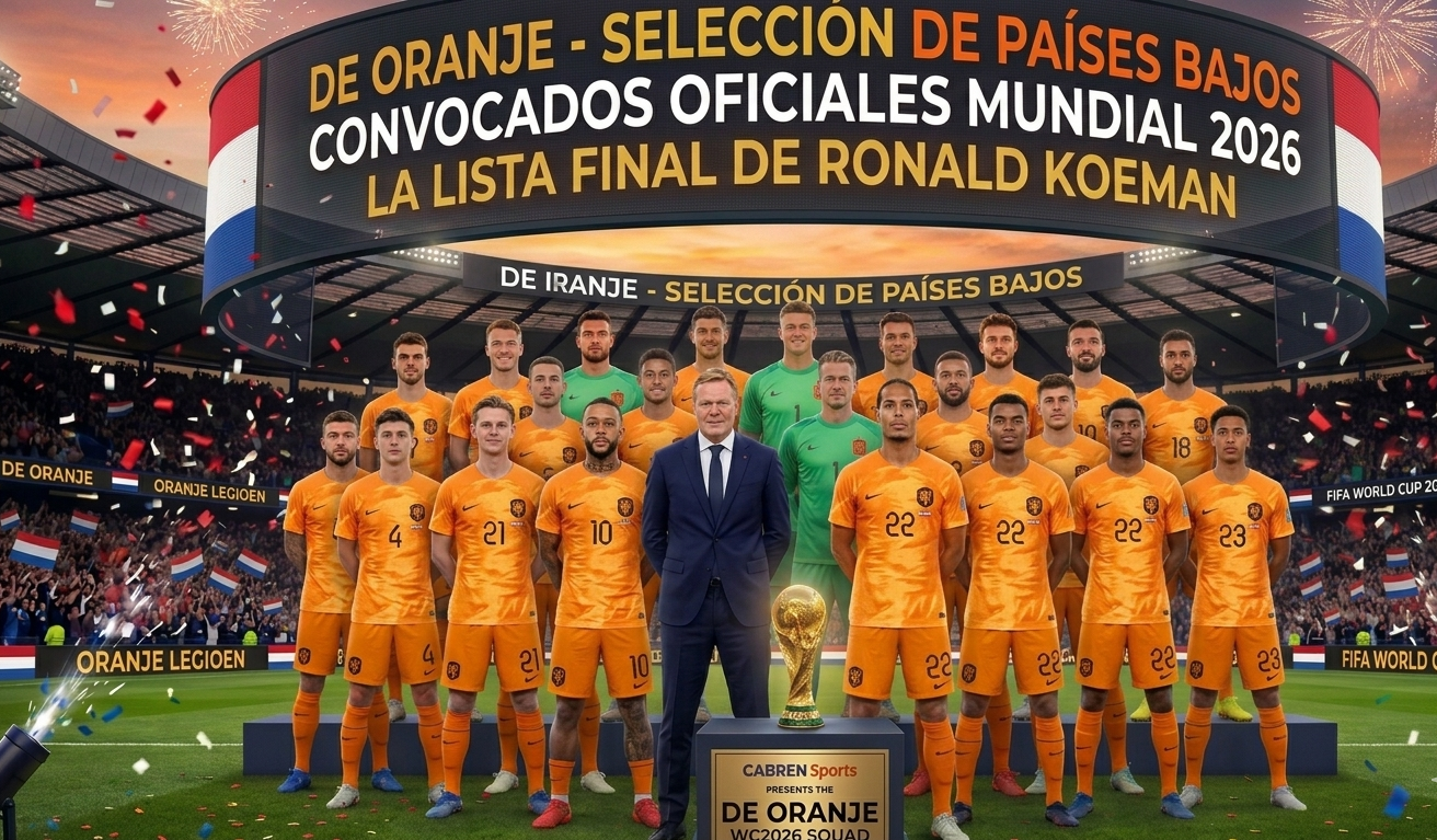 Convocados de Países Bajos: Lista de jugadores para la Copa Mundial 2026