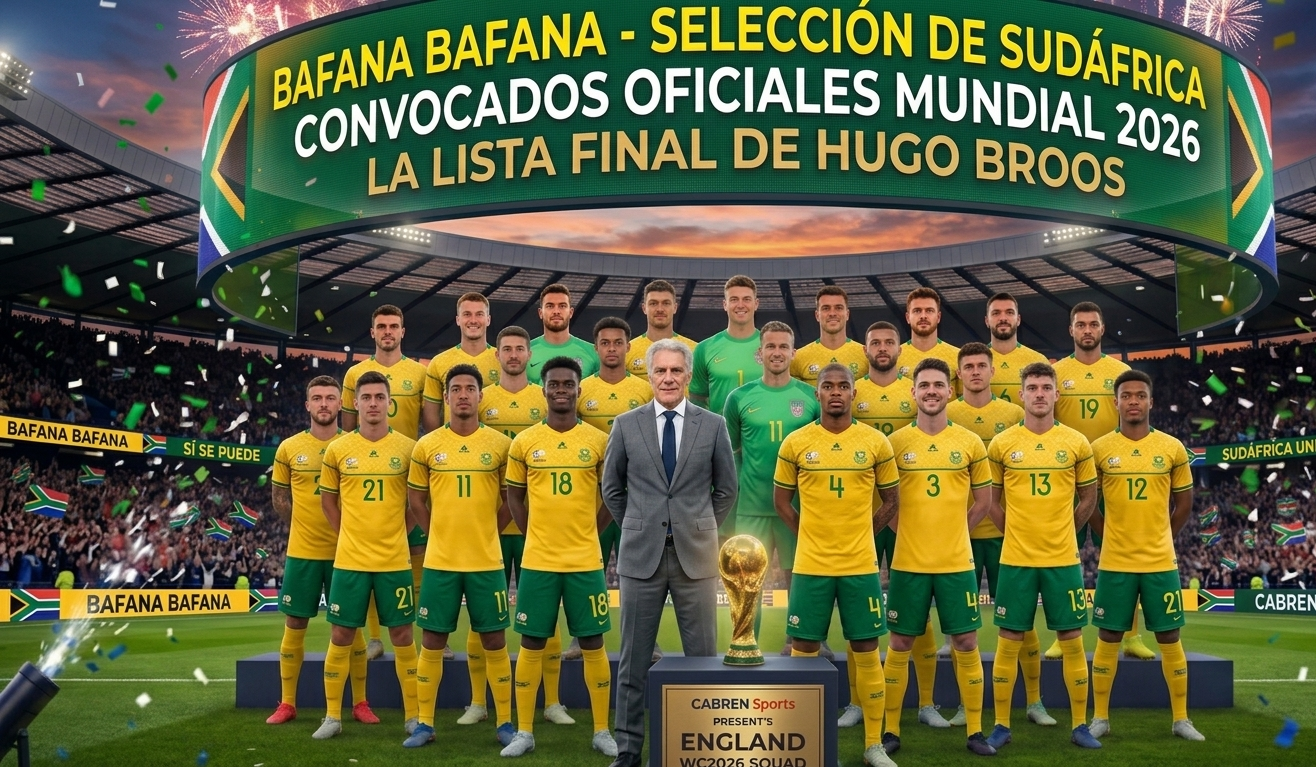 Convocados de Sudáfrica: Lista de jugadores para la Copa Mundial